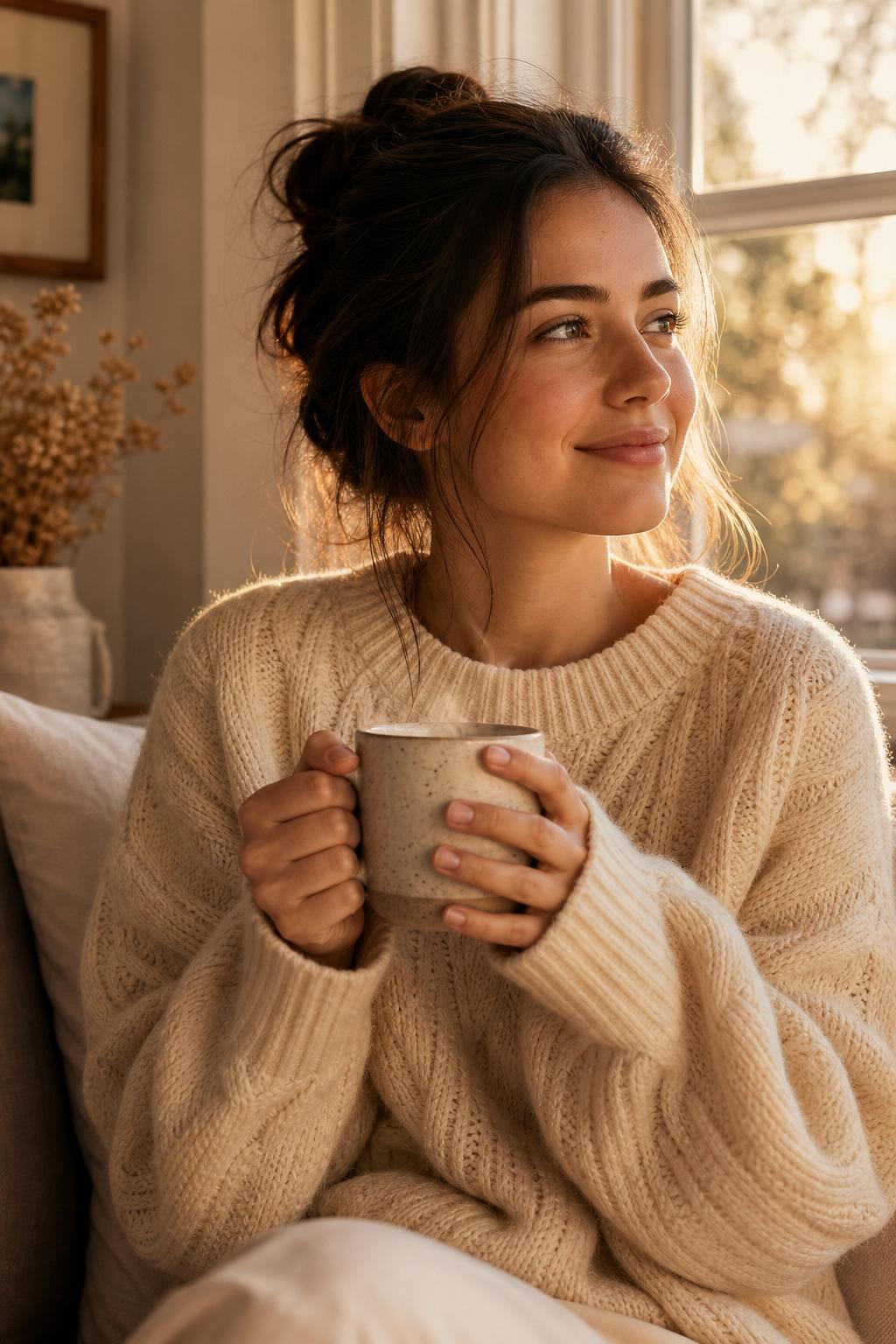 A quiet morning moment with a companion